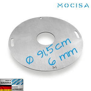 BBQ Grillplatte Stahl | ⌀ 91,5 cm St&auml;rke 6 mm