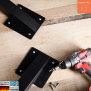 Design-Bankfuß schwarz hergestellt in Deutschland | Set Füße (4 Stück)