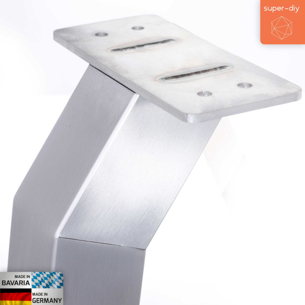 Design-Bankfuß Edelstahl | Set Füße (4 Stück)
