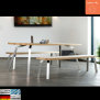 Edelstahl Design-Tischbeine | Esstisch | Gartentisch Bürotisch | hergestellt in Deutschland | geeignet für Innen- und Außenbereich | Set Tischfüße (4 Stück) |