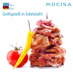 Vertikaler Grillspieß aus Edelstahl |...
