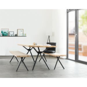 Design-Tischkufe "Spyder" schwarz | 2 Stück