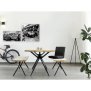 Design-Tischkufe "Spyder" Farbe Schwarz | für Wohnzimmertisch | Esstisch | Gartentisch | Bürotisch | 100% hergestellt in Deutschland | geeignet für Innen- und Außenbereich | Bauhaus-Design | Menge: 2 Stück |