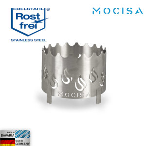 Wokaufsatz Edelstahl für Feuerplatte | 20 cm hoch