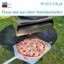 Pizzaaufsatz Edelstahl für Feuerplatte | ⌀ 20 cm Loch