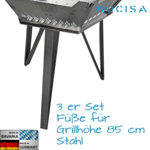Feuerschale Füße Hexagon Stahl |...