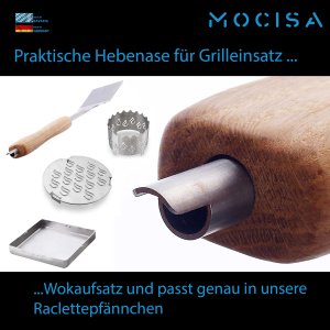 Grillspachtel Edelstahl | Eichegriff