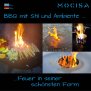Universal BBQ Edelstahl Grillplatte Feuerplatte für Feuerschale Fassgrill Kugelgrill | Ø57,8 cm Edelstahl Stärke 8 mm | mit Schlitzen für Raketenofen | Plancha | Feuerring | Grillring | BBQ Ring | BBQ-Disc #1