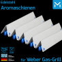 1 Stk Edelstahl Aromaschiene für Weber Genesis I  300er Baureihe bis 2010  Regler seitlich