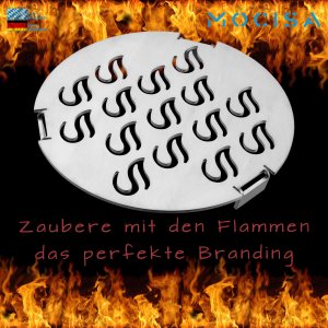 Grilleinsatz Edelstahl d=200mm für Feuerplatte