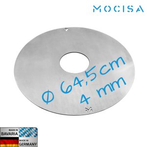 BBQ Grillplatte Stahl | ⌀ 64,5 cm St&auml;rke 4 mm