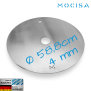 044796-Grillplatte Feuerplatte für Fassgrill verschiedene Größen Stahl blank Made in Bavaria (Feuerplatte Ø58,8 cm)
