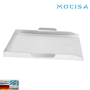 mocisa Grillplatte mit Griffen Edelstahl massiv | 40 x...