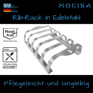 Rib-Rack Rippchenhalter | Size L 5er geeignet für 5...