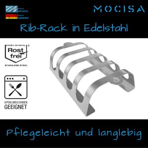 Rib-Rack Rippchenhalter | Size S 4er geeignet für 4...