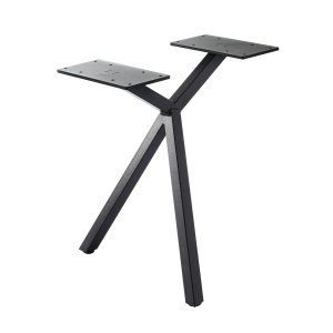 Design-Bankkufe Spyder schwarz | 2 Stück